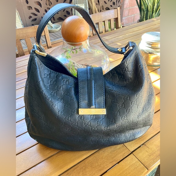 Gucci Guccissma (authentic)Black hobo - Picture 1 of 16